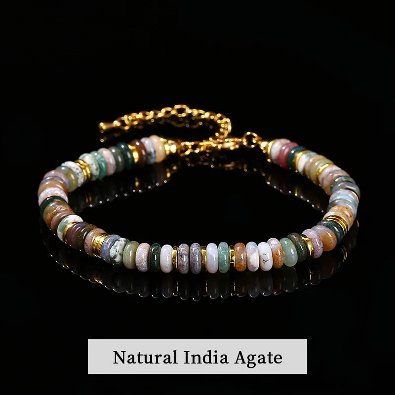 Bracelets en pierre plate