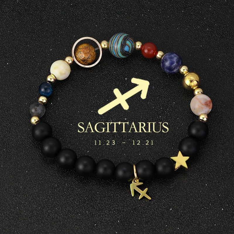 Bracelet Cosmique Zodiaque et Planètes