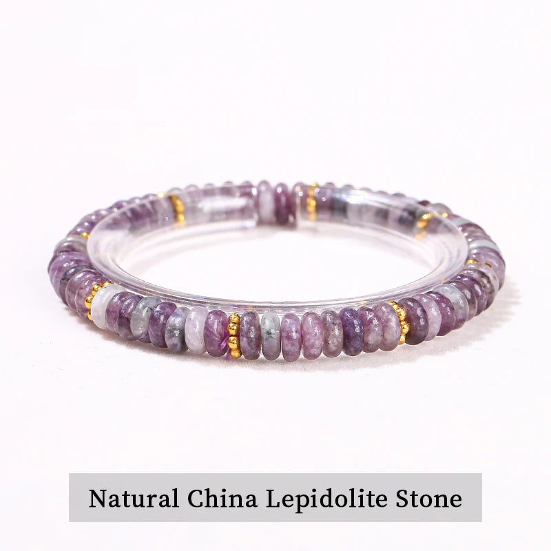 Bracelet en pierre plate