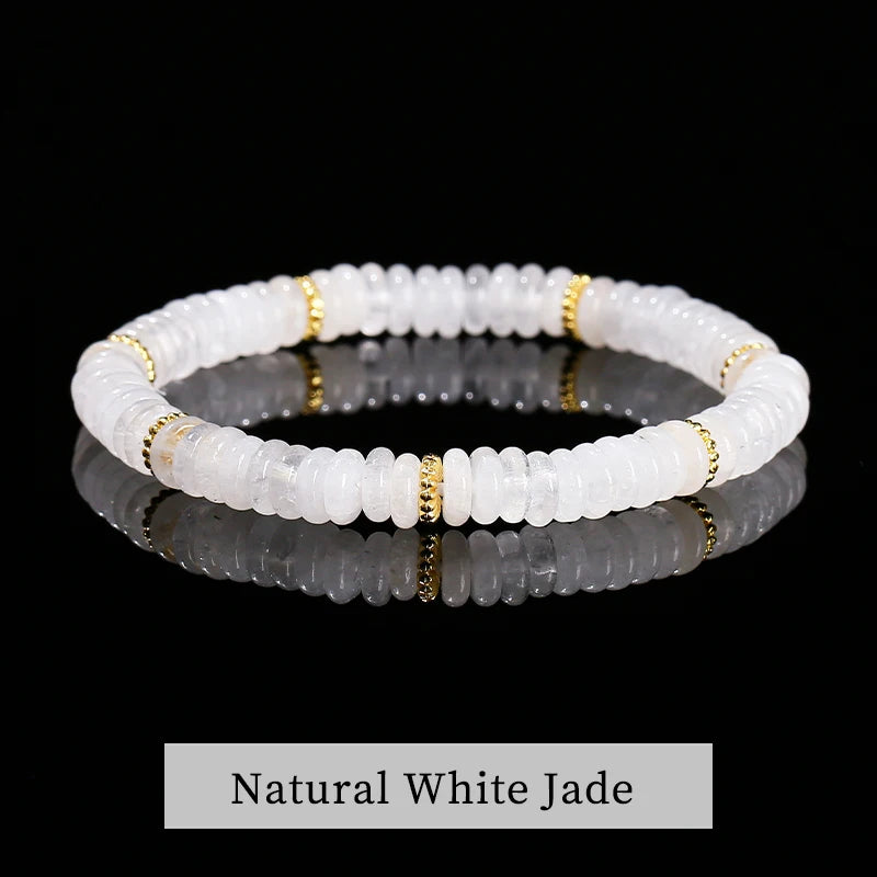 Bracelet en pierre plate