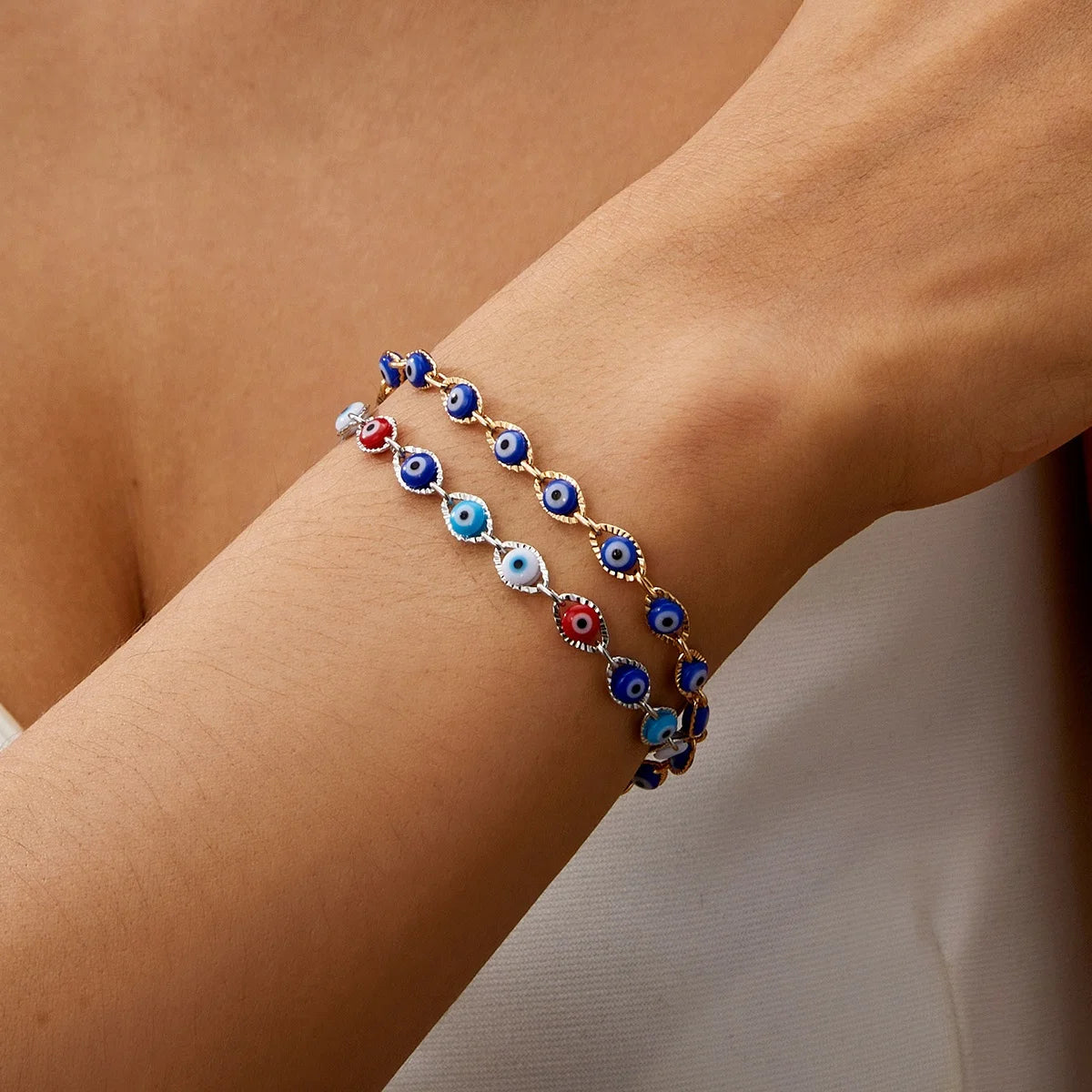 Bracelet Protecteur en Métal – Œil héllas