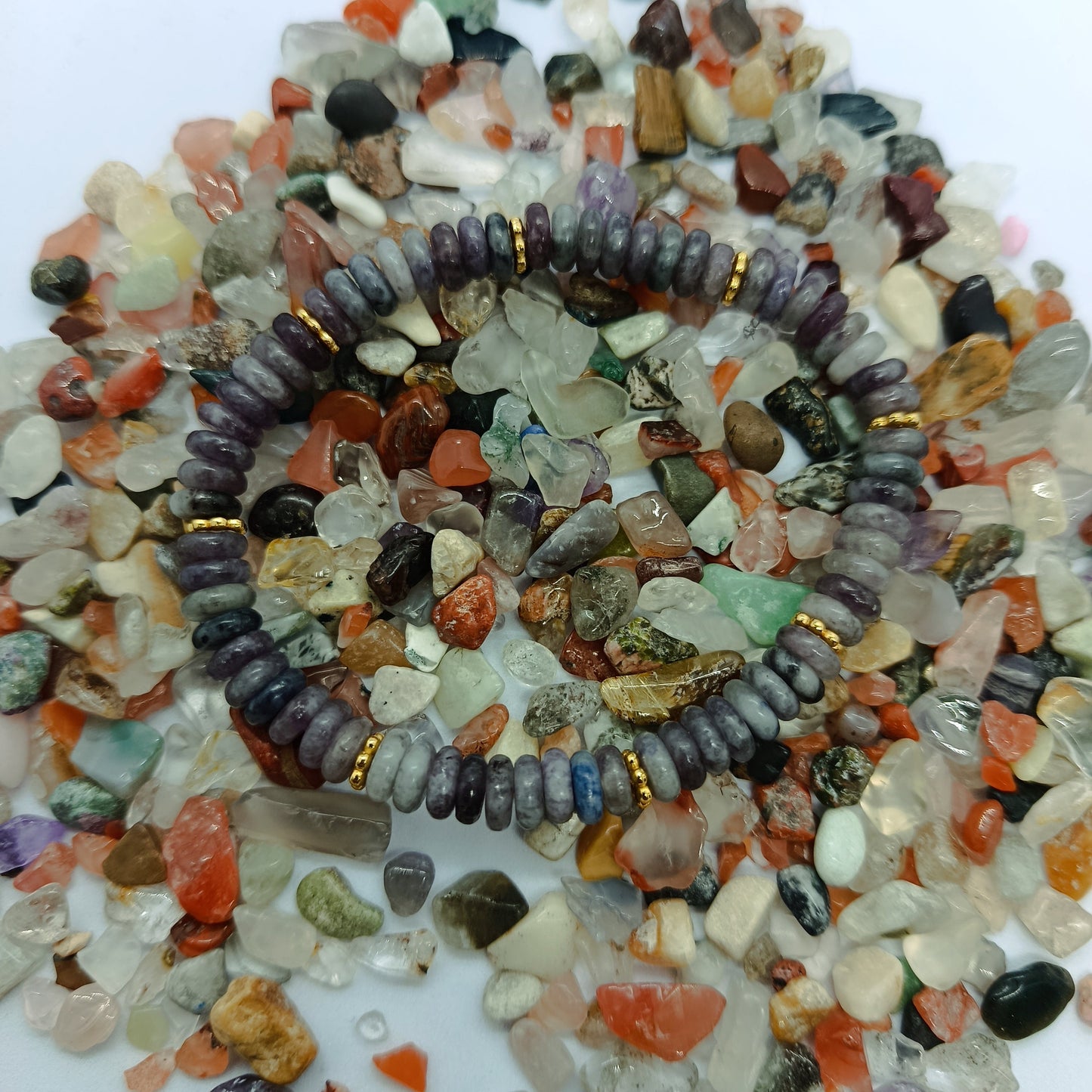 Bracelet en pierre plate