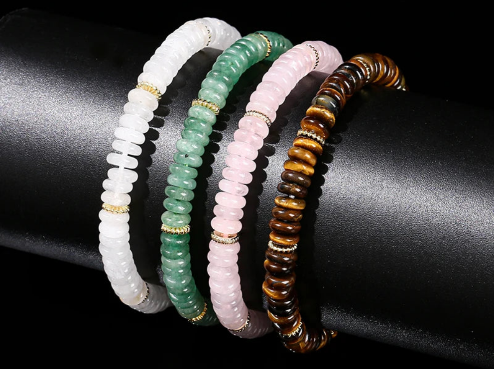 Bracelet en pierre plate