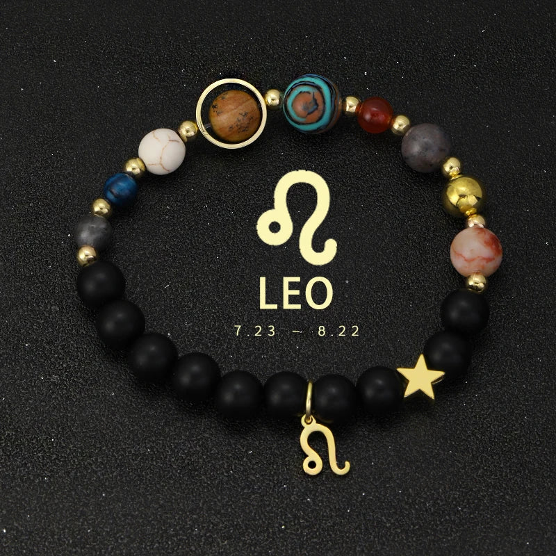 Bracelet Cosmique Zodiaque et Planètes