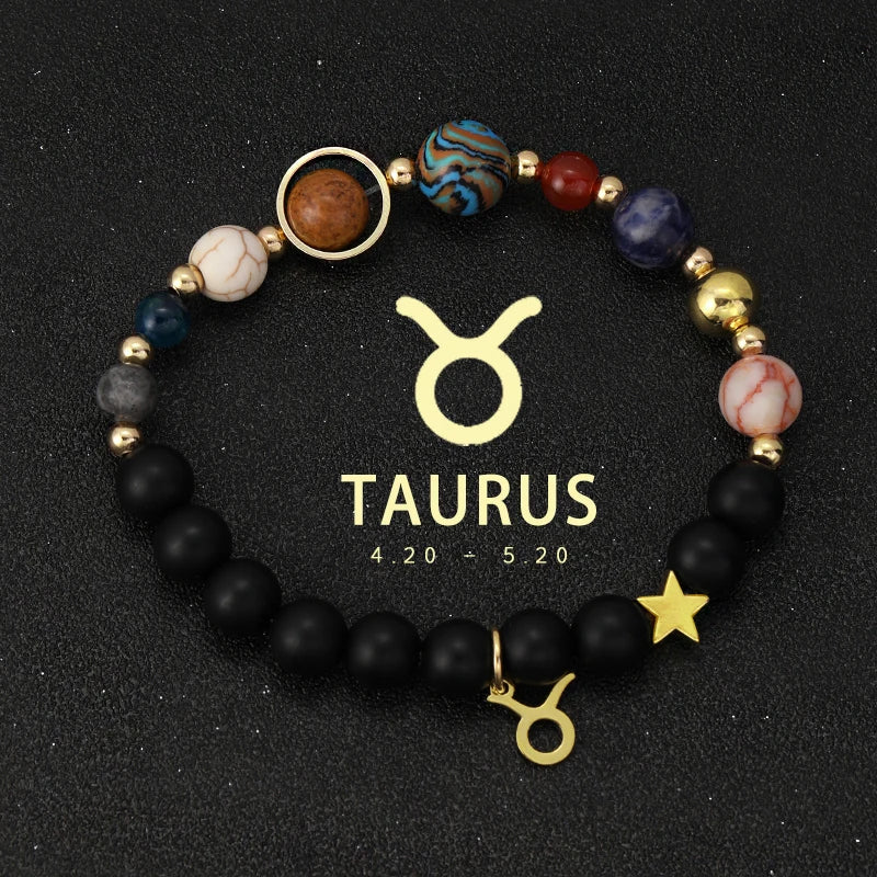 Bracelet Cosmique Zodiaque et Planètes