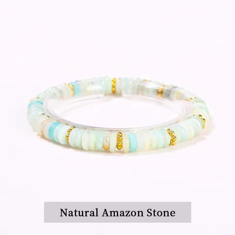 Bracelet en pierre plate