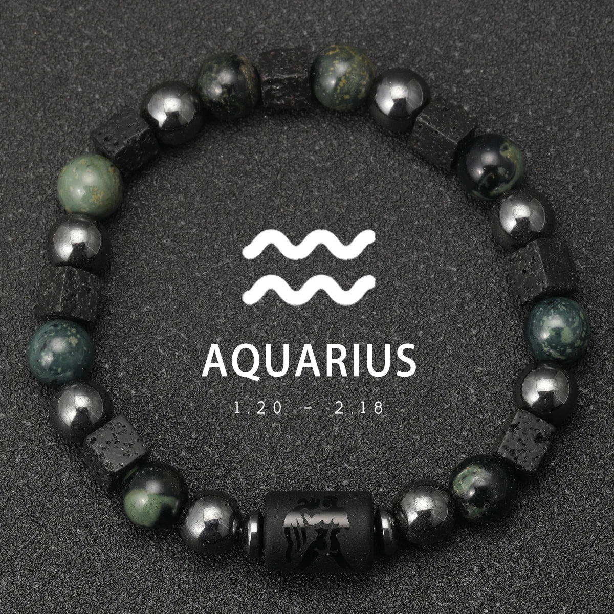 Bracelet 12 Zodiaque en Pierre