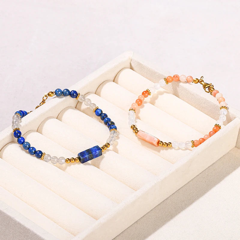Bracelet pierre centrale