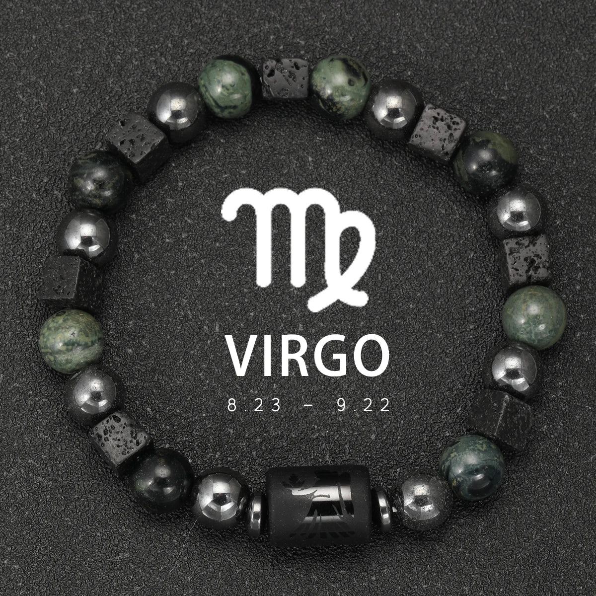 Bracelet 12 Zodiaque en Pierre