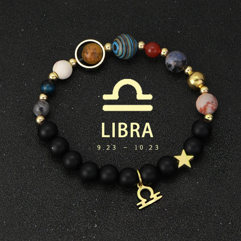 Bracelet Cosmique Zodiaque et Planètes