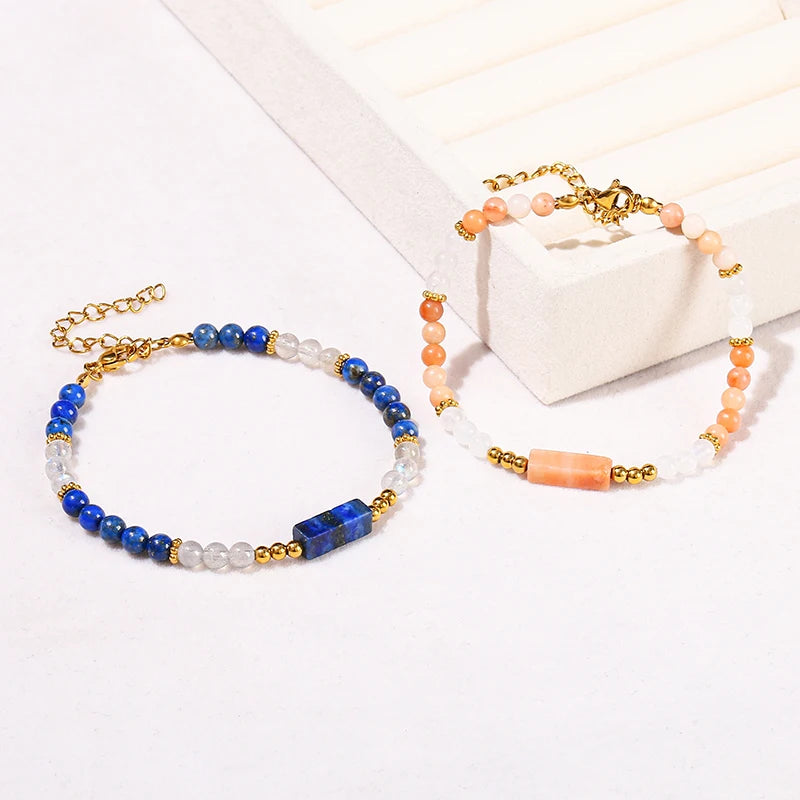 Bracelet pierre centrale