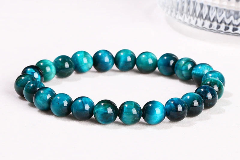 Bracelet œil du tigre bleu