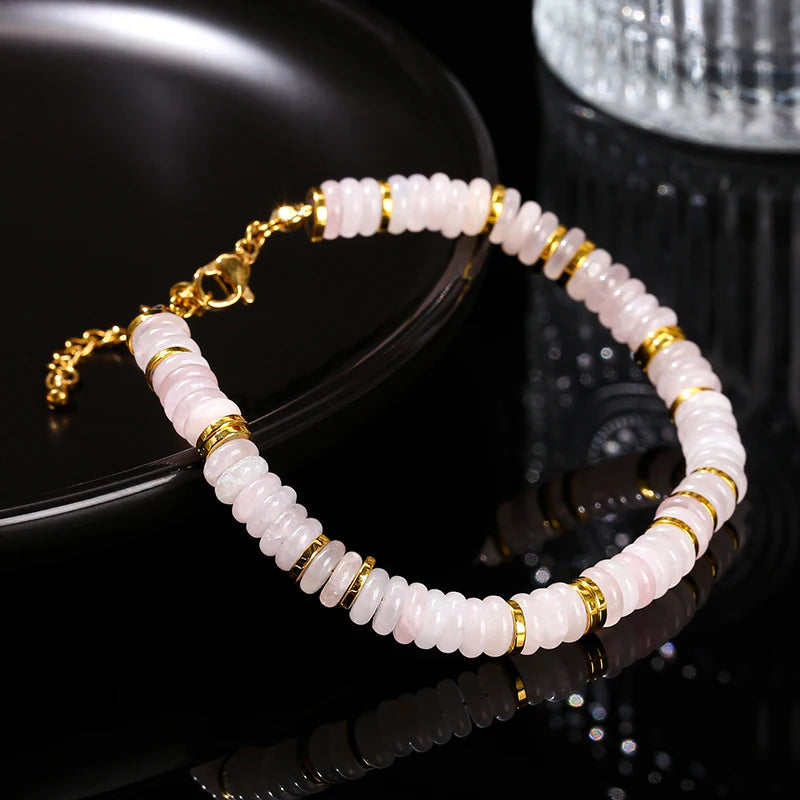 Bracelets en pierre plate