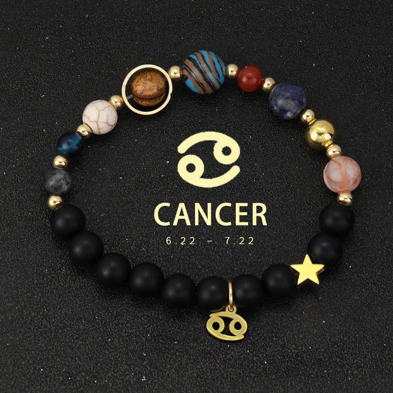 Bracelet Cosmique Zodiaque et Planètes