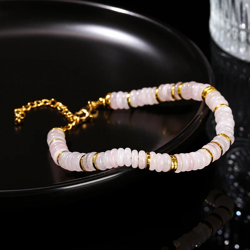 Bracelets en pierre plate