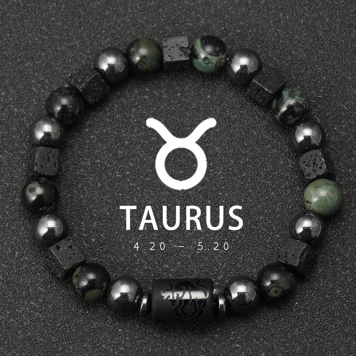 Bracelet 12 Zodiaque en Pierre