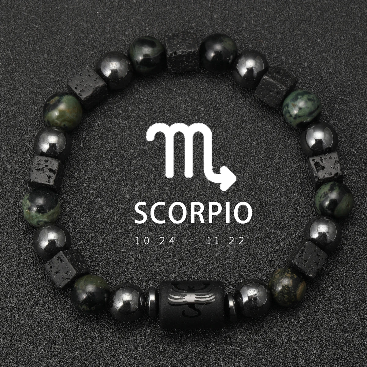 Bracelet 12 Zodiaque en Pierre