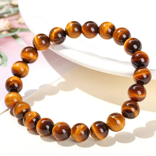 Bracelet œil de tigre jaune