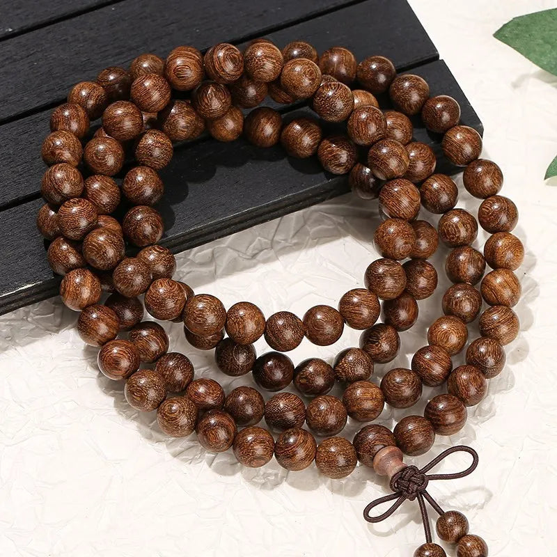 Collier de Méditation – Bois foncé