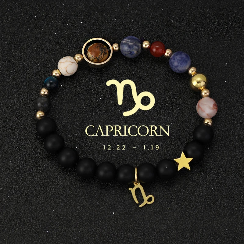 Bracelet Cosmique Zodiaque et Planètes