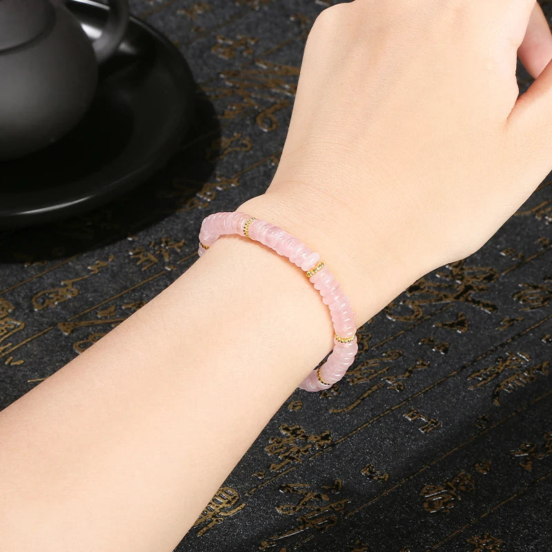 Bracelet en pierre plate