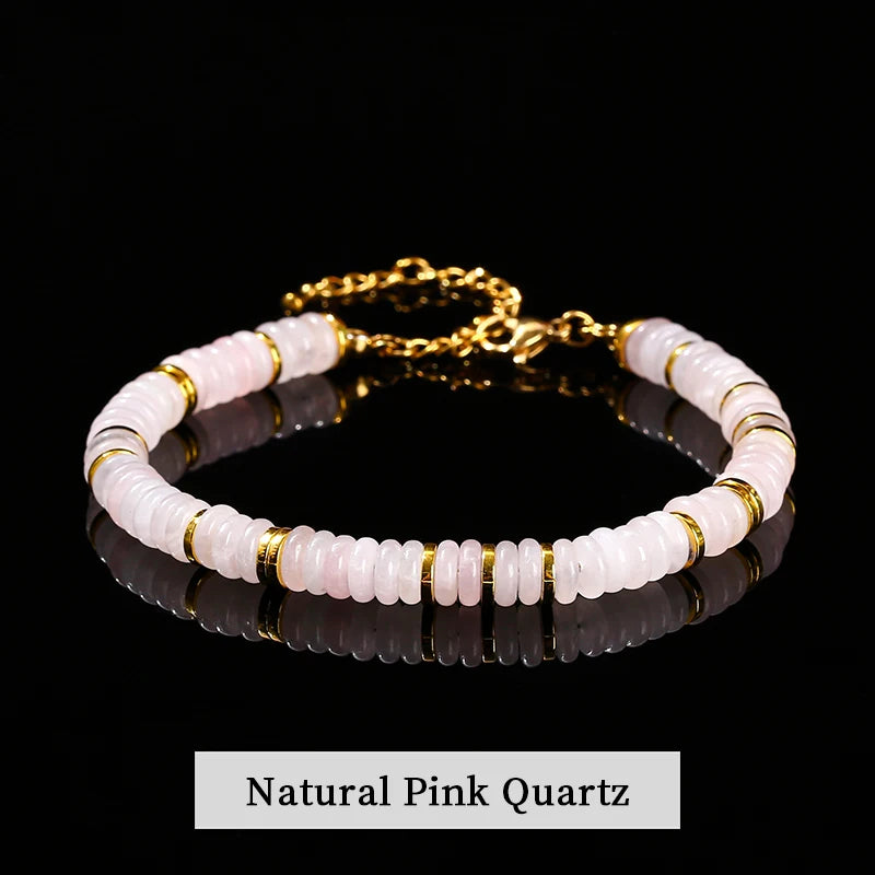 Bracelets en pierre plate