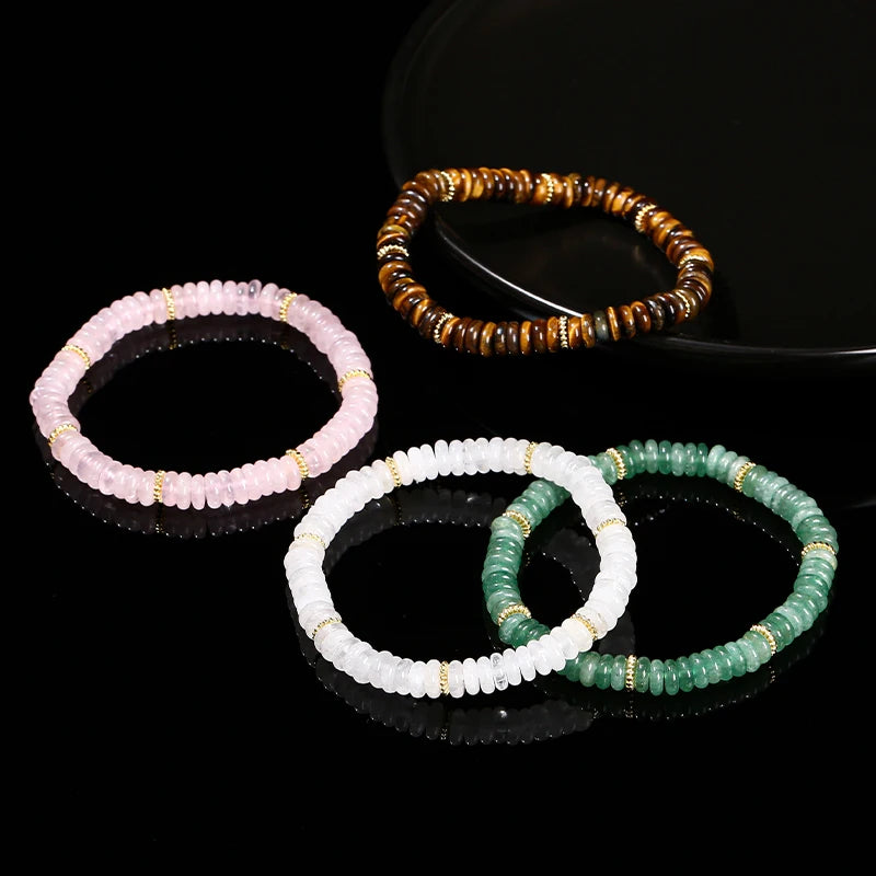 Bracelet en pierre plate
