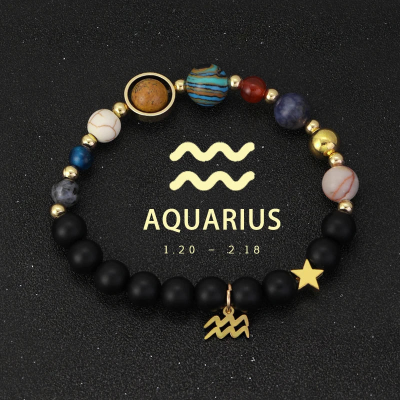 Bracelet Cosmique Zodiaque et Planètes
