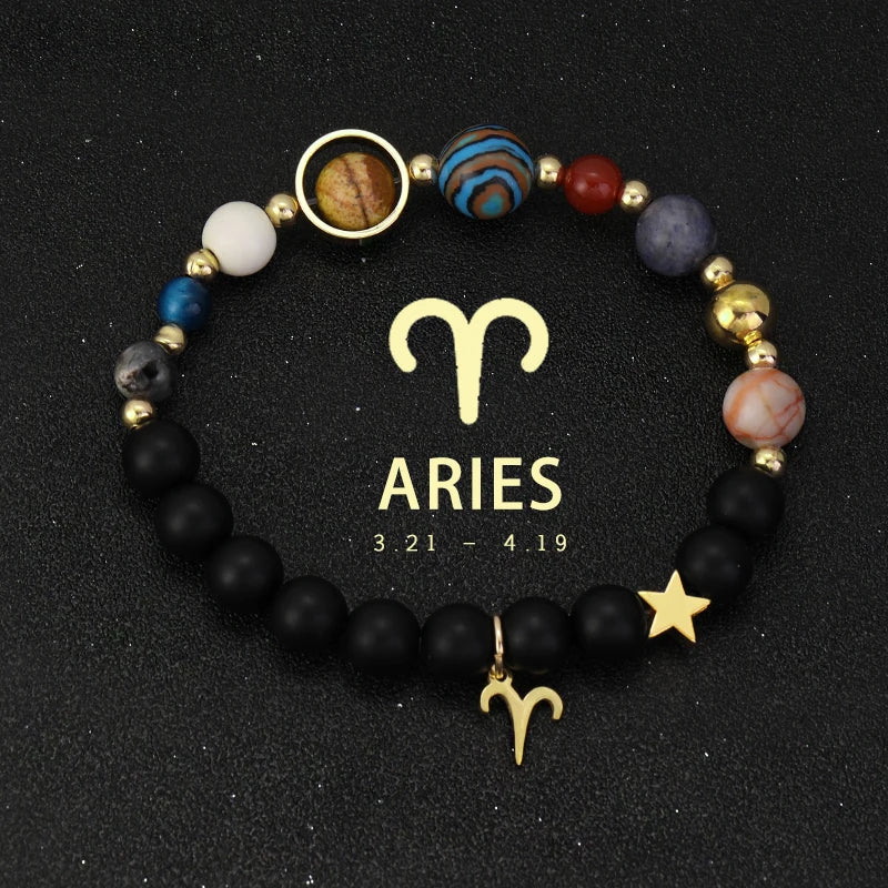 Bracelet Cosmique Zodiaque et Planètes