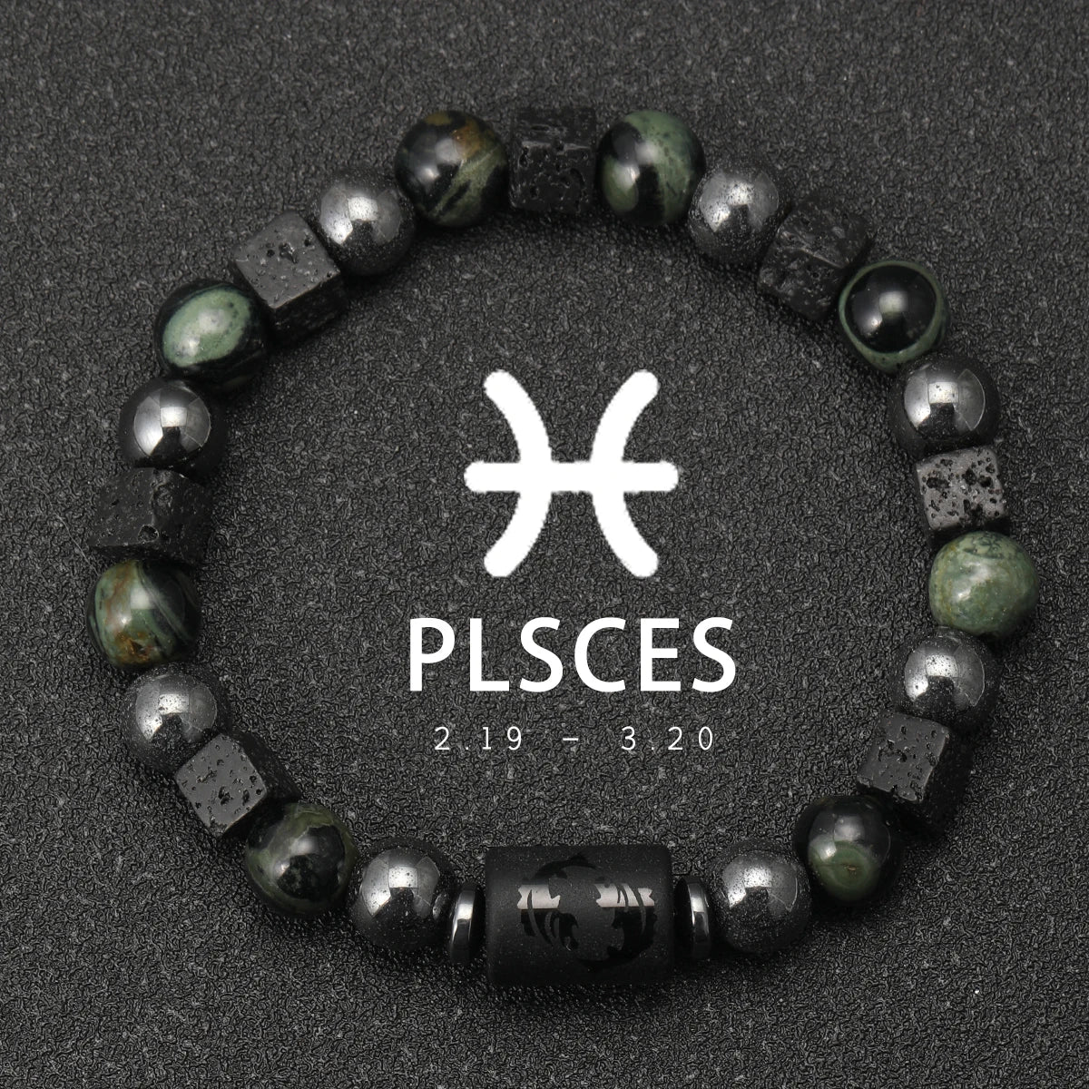 Bracelet 12 Zodiaque en Pierre