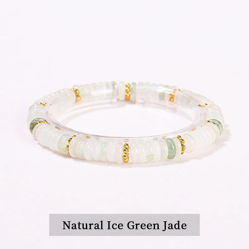 Bracelet en pierre plate