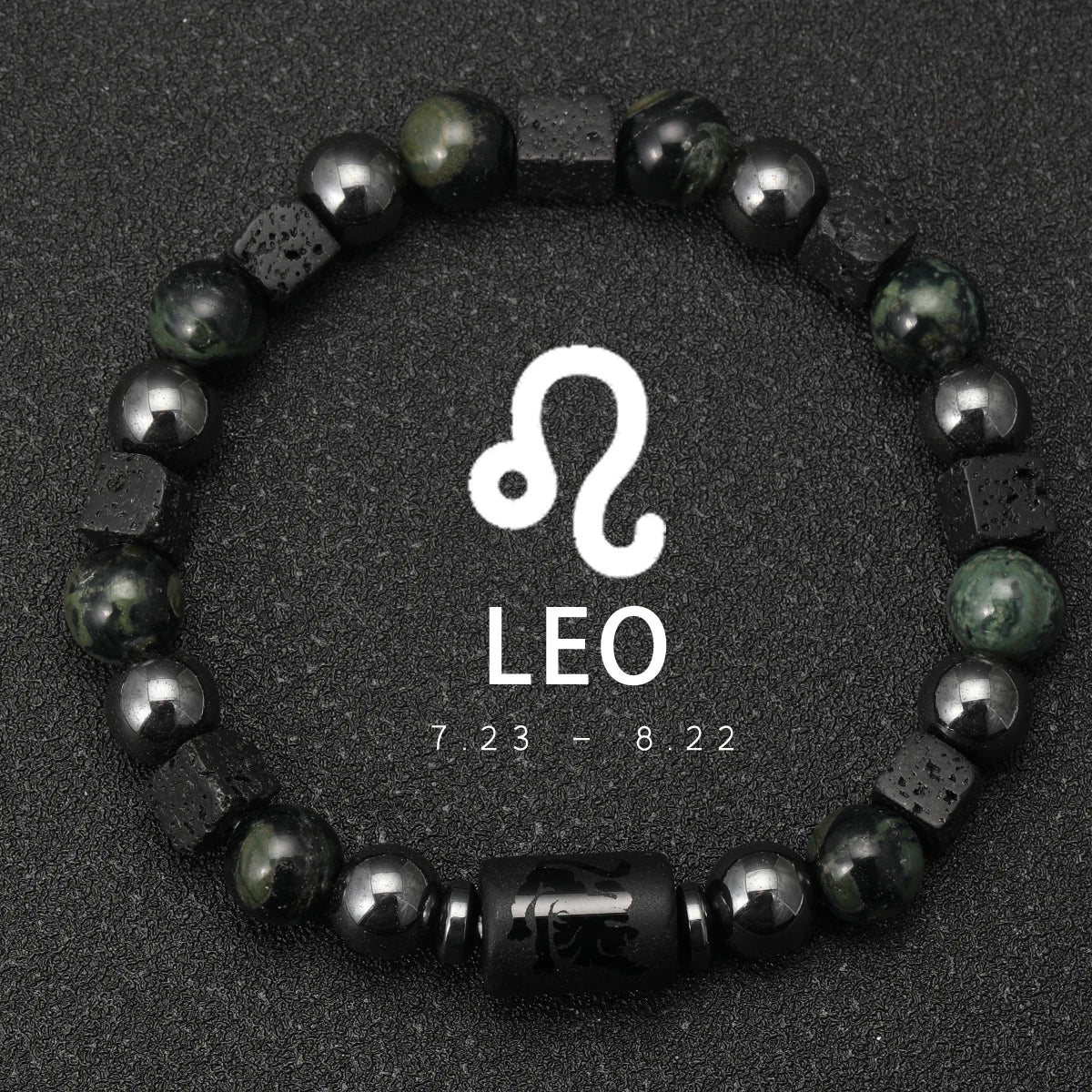 Bracelet 12 Zodiaque en Pierre