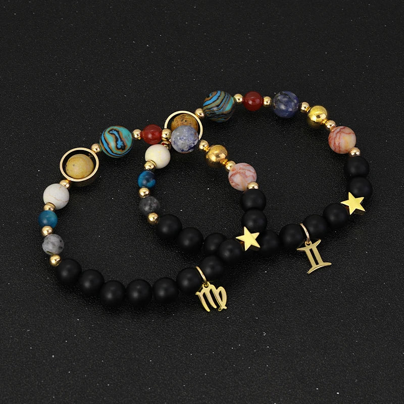 Bracelet Cosmique Zodiaque et Planètes