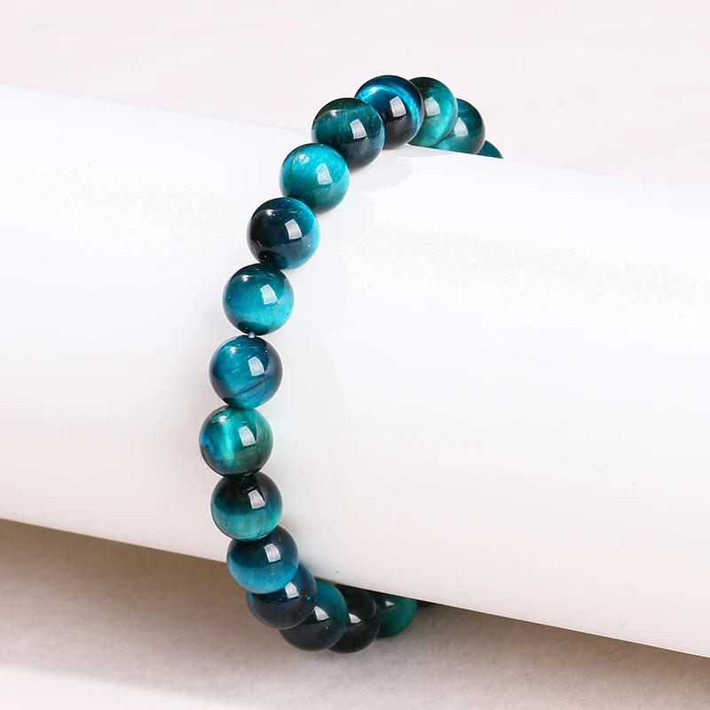 Bracelet œil du tigre bleu