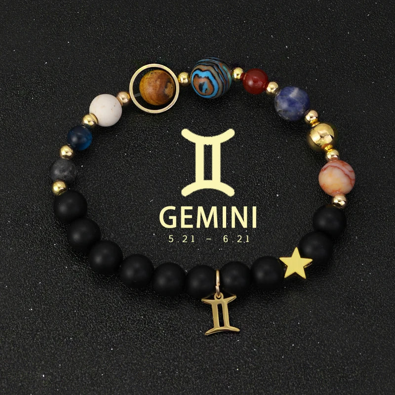Bracelet Cosmique Zodiaque et Planètes