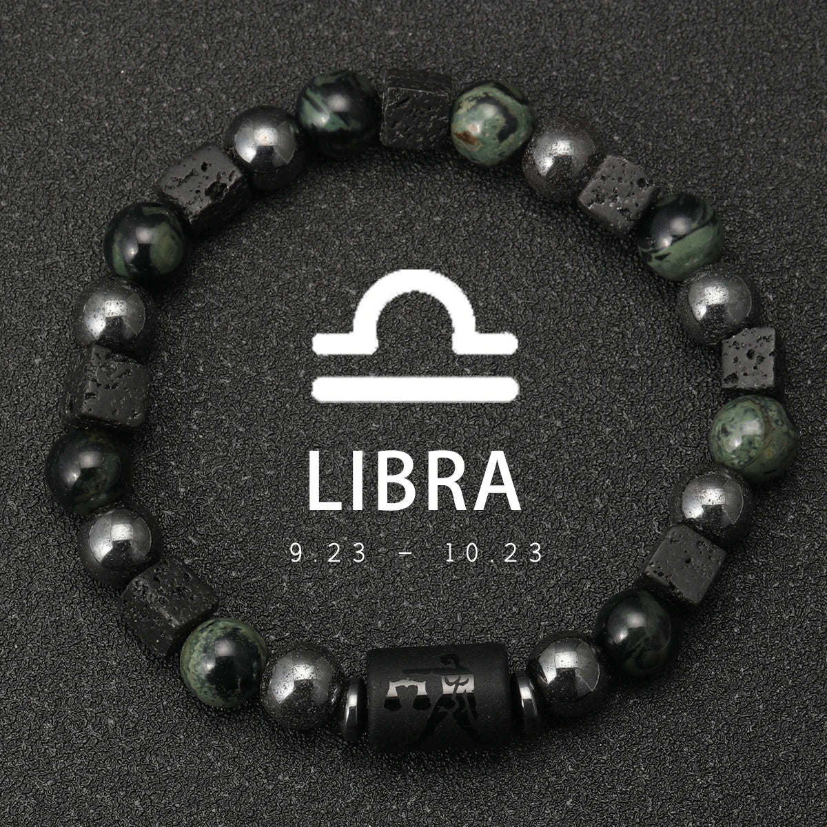 Bracelet 12 Zodiaque en Pierre